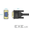 Кабель VGA 15M-15M, 1.5 м, з феритами, чорний Vention (DAEBG)