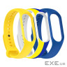 Ремінець до фітнес браслета Armorstandart комплект 3шт Xiaomi Mi Band 7/6/5 New Style Ukr (ARM75053)