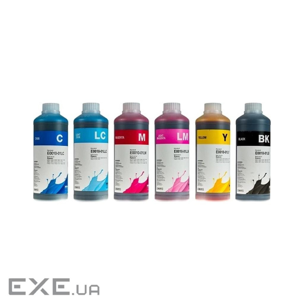 Чорнило InkTec Epson R270/290 RX590/610/690 6*1L, B/C/LC/M/LM/Y (E0010-6SET1L)