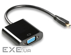 Перехідник моніторний Lucom HDMI micro-VGA HD15 M/F,0.20m (VGA-екран ) (62.09.8079-1)