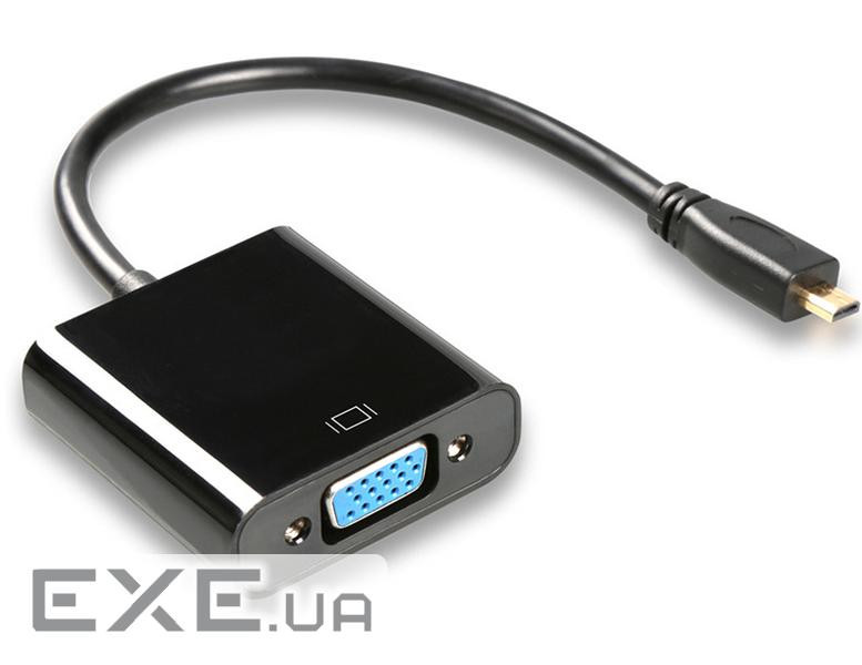 Перехідник моніторний Lucom HDMI micro-VGA HD15 M/F,0.20m (VGA-екран ) (62.09.8079-1)