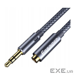 Кабель мультимедійний 3.5mm F to 3.5mm M 1.0m Essager (EYPY35-MY0G)