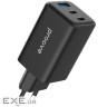 СЗУ Pocket GaN 65W (2Type-C + USB) black (WCPG65121201)