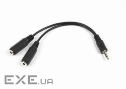 Кабель мультимедійний 3.5mm M to 2x3.5mm F 0.1m Cablexpert (CCA-415-0.1M)