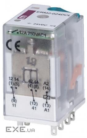Реле електромеханічне ETI, ERM2-024DCL 2p (2473001)