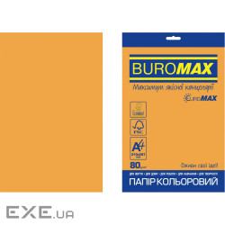 Папір Buromax А4, 80g, NEON orange, 20sh, EUROMAX (BM.2721520E-11)