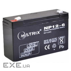 Акумуляторна батарея MATRIX NP12-6 (6В, 12Ач)