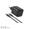 Зарядний пристрій Ugreen USB-C GaN 45W + cable USB-C to USB-C X524 black (65054)