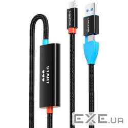 Карта відеозахвату CableTime USB A+C - USB-C 1080p (CC19L) (CA916535)