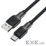 Дата кабель USB 2.0 AM to USB-C 1.2m 3.0A silicone braid Acefast (6974316283126)
