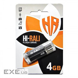 Флеш-накопичувач USB 4GB Hi-Rali Corsair Series Black (HI-4GBCORBK)