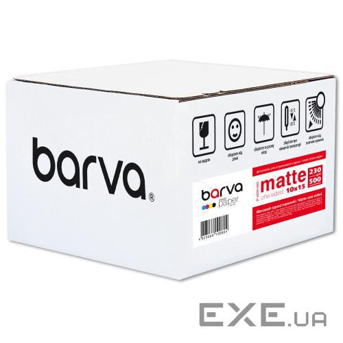 Фотопапір Barva 10x15, 230 g/m2, Original, Matte, 500c (IP-A230-083) (IP-BAR-A230-083)