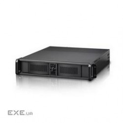 iStarUSA Case D-200-FS Rackmount 2U Compact 1/2/(1) USB2.0 Power Supply ATX Black Retail