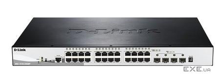 D-Link Switch DGS-1510-28XMP/E 24xGBit PoE (370W)/4xSFP+
