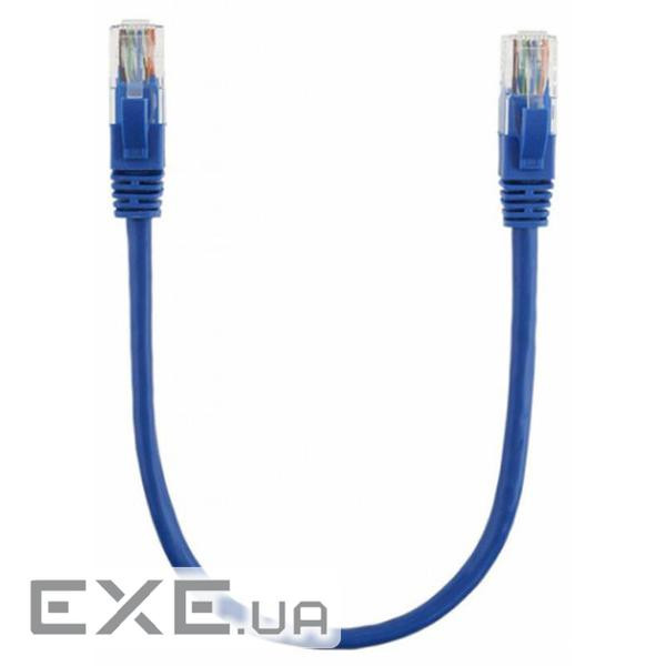 Патч-корд 0.3м, UTP, cat.5e, CCA, blue Ritar (PCR-CCA / 0.3Be) (PCR-CCA/0.3Be)