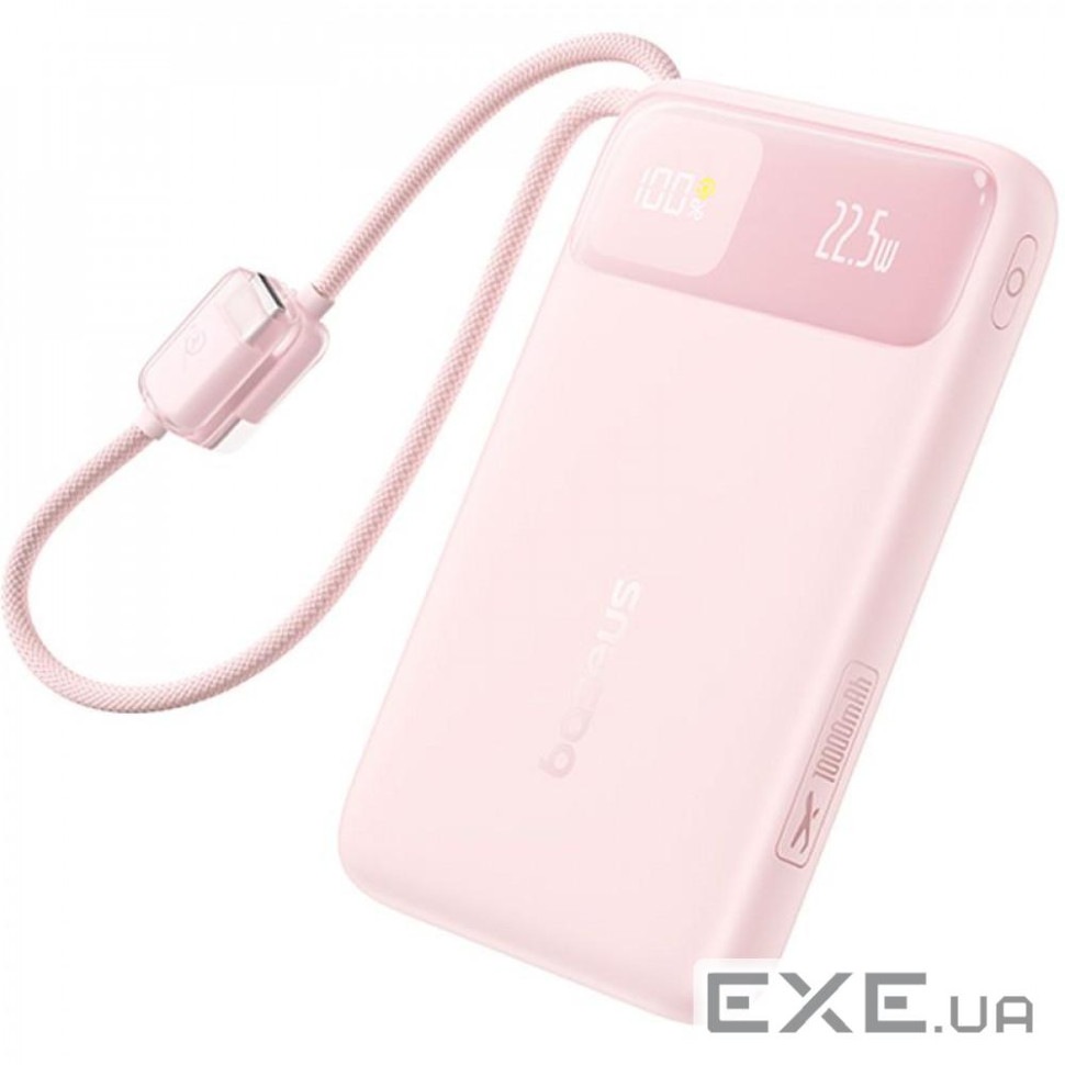 Портативная Батарея Baseus EnerFill FC11 Digital Display 10000mAh 22.5W pink (E0027R07)
