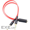 Перехідник аудіо Jack 3.5mm F 4pin -> 2 Jack 3.5mm M (Audio+MIC) (B00643) Jack 3.5mm F 4pin -> 2 Jack 3.5mm M (Audio+MIC