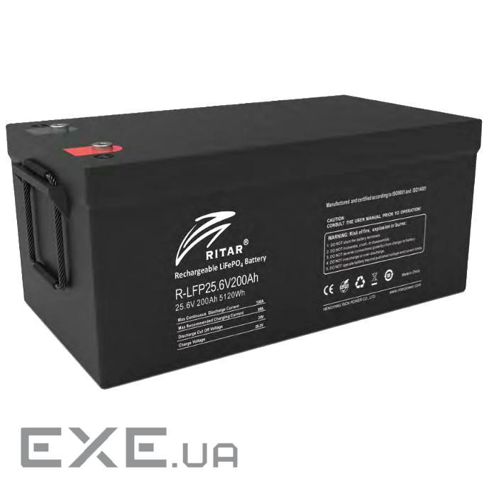 Литиевая аккумуляторная батарея RITAR Ritar R-LFP25.6V200AH G1 c bluetooth