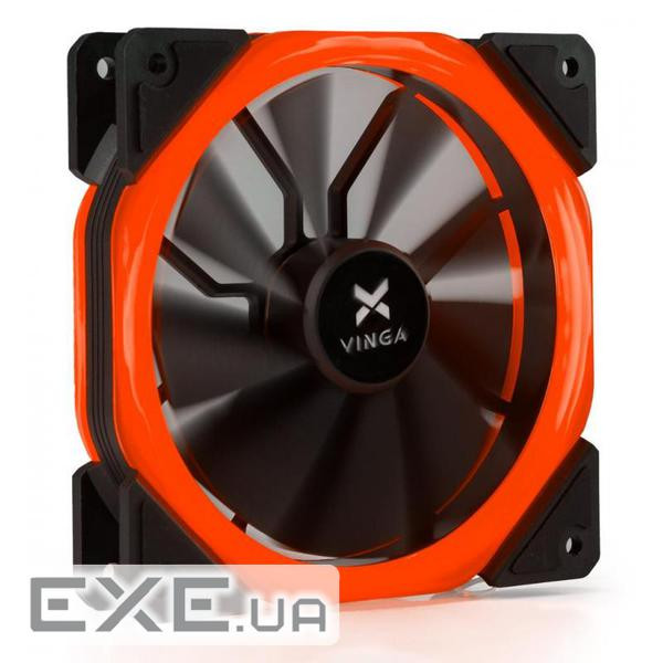 Кулер до корпусу Vinga LED fan-02 red