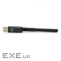 Бездротовий мережевий адаптер з антеною 10см Wi-Fi-USB LV / CL-UW07D - 8723DU, 802.11bgn, (LV-UW07D)