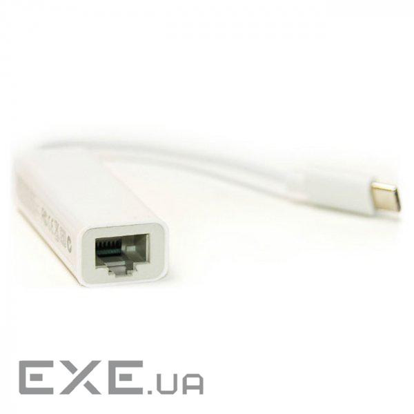 Перехідник PowerPlant USB Type C -> RJ45, 12см (DV00DV4067) (PowerPlant DV00DV4067)
