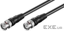 Перехідник антенний BNC/50ohm M/M 1.0m,RG58 2xShielded AWG24,чорний (75.05.0272-1 (75.05.0272 black) (75.05.0272-1 (75.0