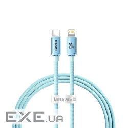 Кабель Baseus Crystal Shine Type-C to Lightning 20W 1.2M Синій (CAJY001303)