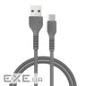 Дата кабель USB 2.0 AM to USB-C 1.2m Black ACCLAB (1283126518232)