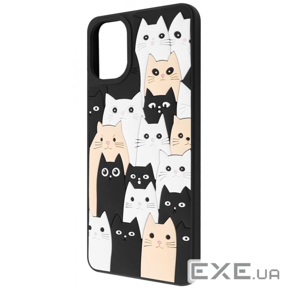 Чехол WAVE Doodle Case Samsung Galaxy A07 cats (65406 cats)
