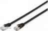 Патч корд DIGITUS CAT 5e UTP, 0.5м, AWG 26/ 7, PVC, чорного кольору (DK-1511-005/BLACK)
