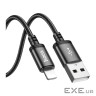 Дата кабель USB 2.0 AM to Lightning 3.0m X91 Radiance black HOCO (6931474788702)