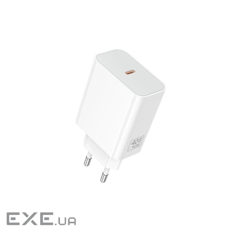 Зарядний пристрій BOROFONE BA109A USB-C PD40W white (6941991126888)