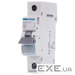 Автоматичний вимикач 1P 6kA C-50A 1M Hager MCN150