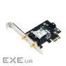 Бездротовий адаптер Asus PCE-AXE5400 (Wi-Fi 6/6E, Bluetooth 5.2, MU-MIMO, OFDMA, 2 зовнішні антени) )
