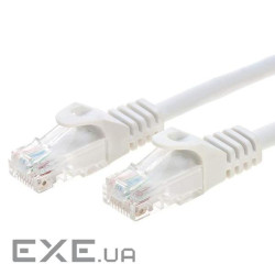 Патч корд PowerPlant cat.5e, UTP, 5 м, белый (CA911615)