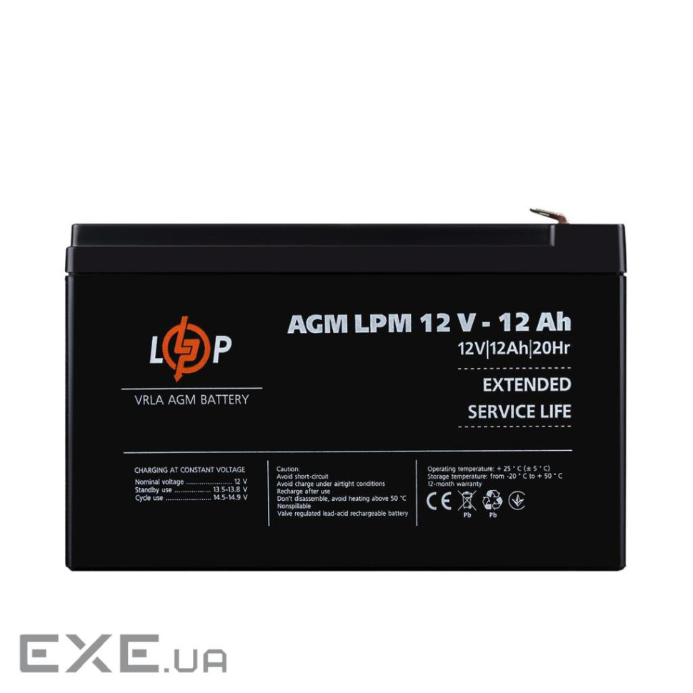 Аккумулятор AGM LPM 12V - 12 Ah (41816)