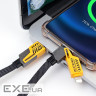 Дата кабель USB-C + USB-A to Lightning+USB-C 1.0m 65W X207 black WUW (6972573336524)