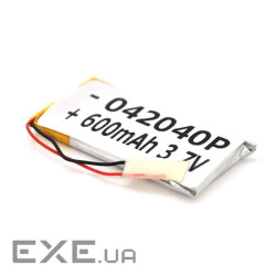 Літій-полімерний акумулятор 4*20*40mm (Li-ion 3.7В 450мА&middot,год) (402040) ) (402040)