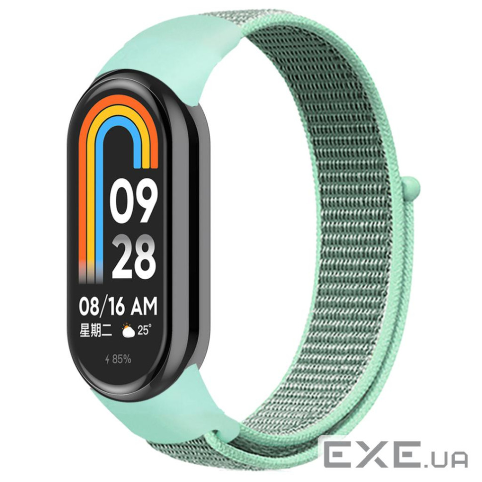 Ремінець до фітнес браслета Armorstandart для Xiaomi Smart Band 10/9/8 Mint/Grey (ARM86899)