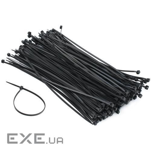 Стяжки для кабелю, 200 мм х 3,6 мм, 100 шт , Black, Patron (PLA-3.6-200-BL)
