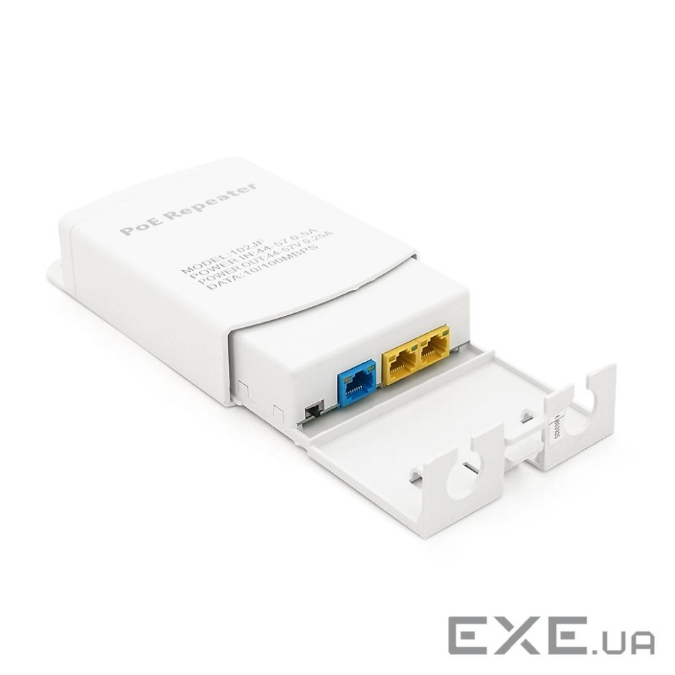 POE подовжувач-ділитель вуличний RITAR 1 / 2 ( 1 Вх -2 Вих, 10 / 100Mpbs POE ) 44-57V- 24W (YT42202)