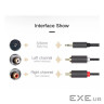 Кабель мультимедійний 3.5mm M to 2xRCA M 2.0m AV102 black Ugreen (10510) (904019641)