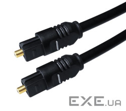 Кабель оптичний (аудіо) TOSLINK 1м Black (B00118)
