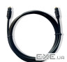 Кабель оптичний (аудіо) TOSLINK 1м Black (B00118)