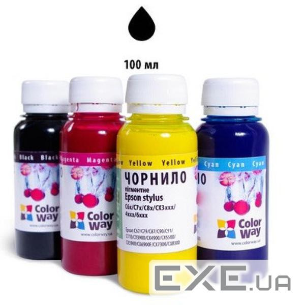 Чорнило ColorWay Epson SP R270/290 RX500 TX650 Black (CW-EW650BK01)