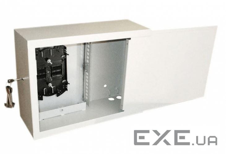 Антивандальна шафа (Оптобокс) VAGOS Lite 400х300x150 (0.5мм) двері петельні, замок - суваль (037004) (037004)