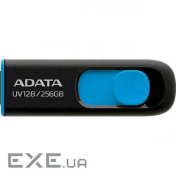 Flash drive ADATA UV128 256GB Black/Blue (AUV128-256G-RBE)