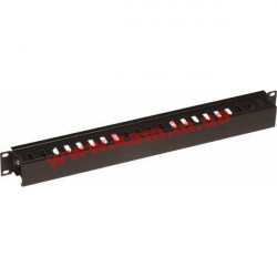 Кабельний організатор 19" 2U 80х60 RAL9005 Conteg (DP-VP-K03)