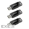 Флеш пам'ять PNY Attache X 128GB Black 3 шт (P-FD128X3ATTX-GE)