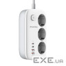 Мережевий фільтр COLORWAY CW-CHE34PDW White, 3 розетки, 2xUSB-C, 2xUSB, 2м